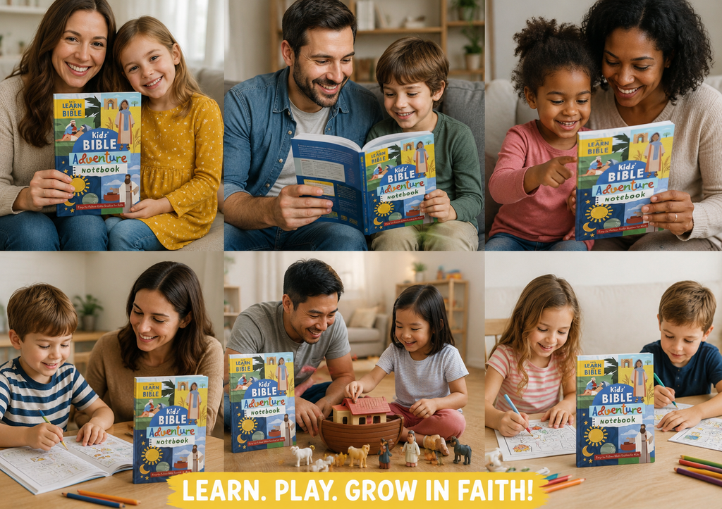 Kids' Bible Adventure Notebook: Easy-to-Follow Bible Studies for Kids